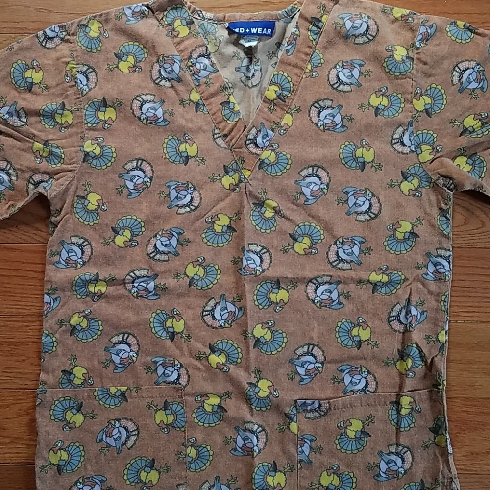 Thanksgiving Scrub Top.